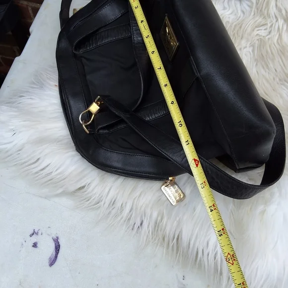Moschino Canvas & leather logo xbody bag